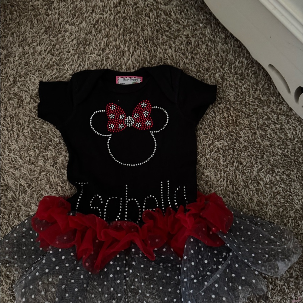 Black and Red Minnie Mouse Tutu Dress